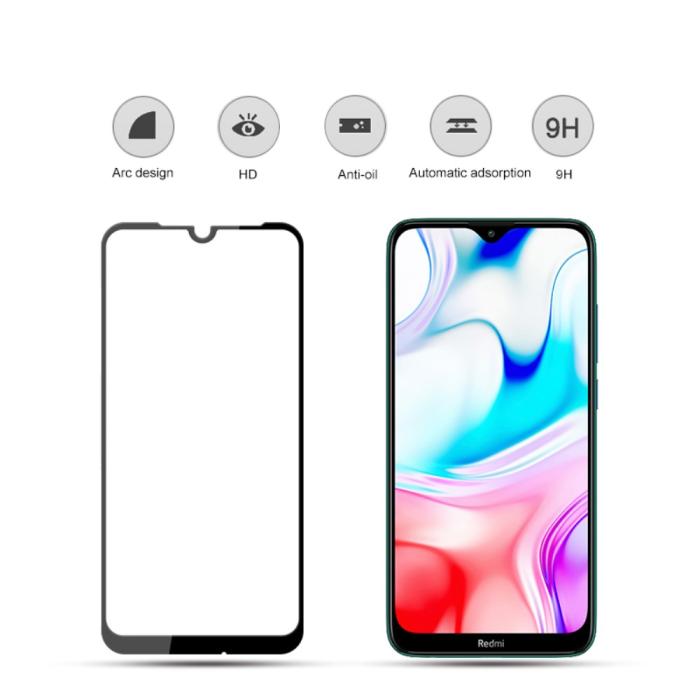 Bild 2, MOCOLO Xiaomi Redmi 8/8A - Härdat glas - Heltäckande skärmskydd - Teknikhallen.se