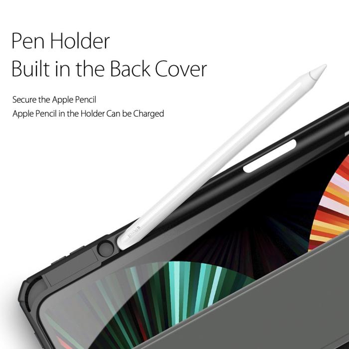 Bild 5, DUX DUCIS DUX DUCIS iPad Pro 12.9 Fodral TOBY Tri-Fold Pennhållare Svart - Teknikhallen.se