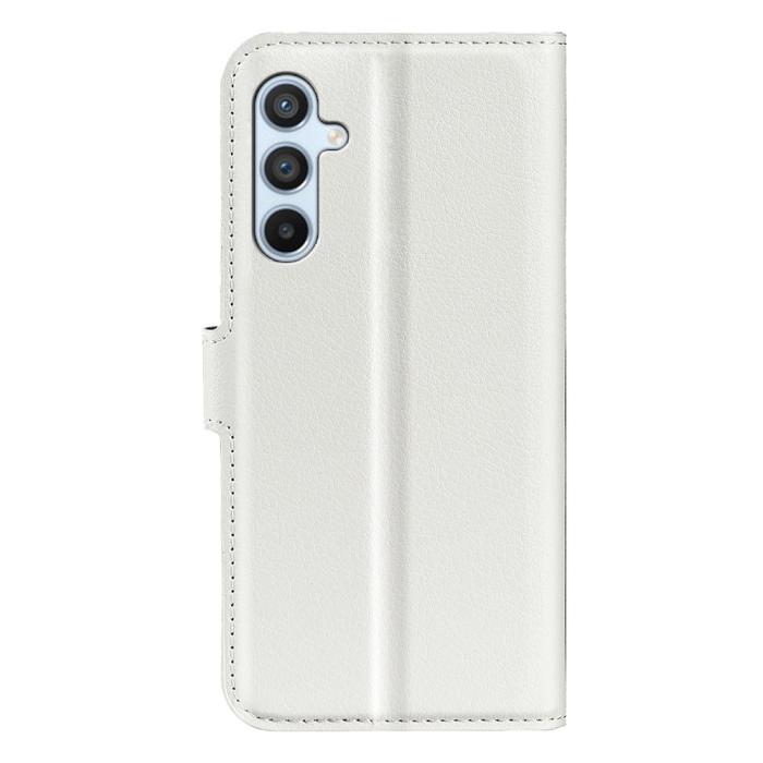 Bild 6,  Samsung Galaxy A54 5G Fodral Litchi Läder Vit - Teknikhallen.se