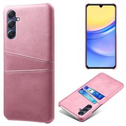  Samsung Galaxy A15 5G Skal Läderbelagt Med Kortfack Roséguld - Teknikhallen.se