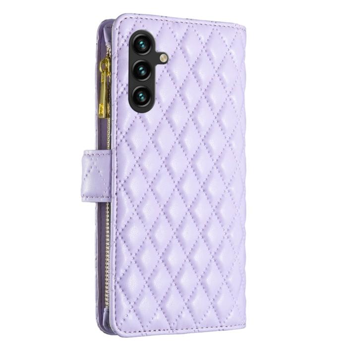 Bild 6, BINFEN BINFEN Galaxy A35 5G Fodral Diamond Multifunktionell Lila - Teknikhallen.se