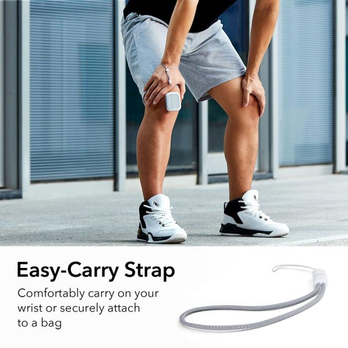 Bild 6, ESR ESR AirPods Pro 1/2 Fodral Orbit MagSafe HaloLock Vit - Teknikhallen.se