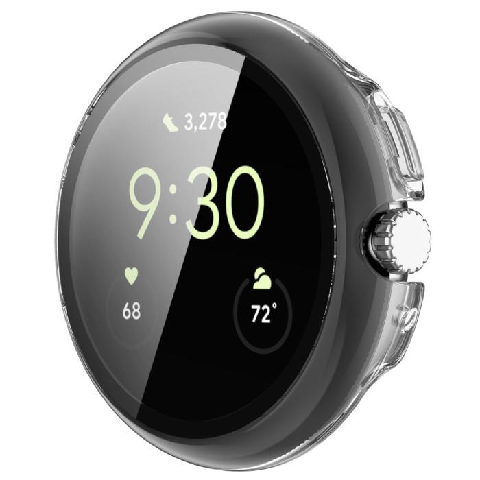 Bild 4,  Google Pixel Watch / Watch 2 Skal Med Härdat Glas Transparent - Teknikhallen.se