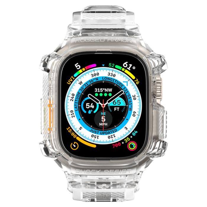 Bild 3, Spigen Spigen Apple Watch Ultra 49 mm Skal/Armband Rugged Armor 'Pro' - Teknikhallen.se
