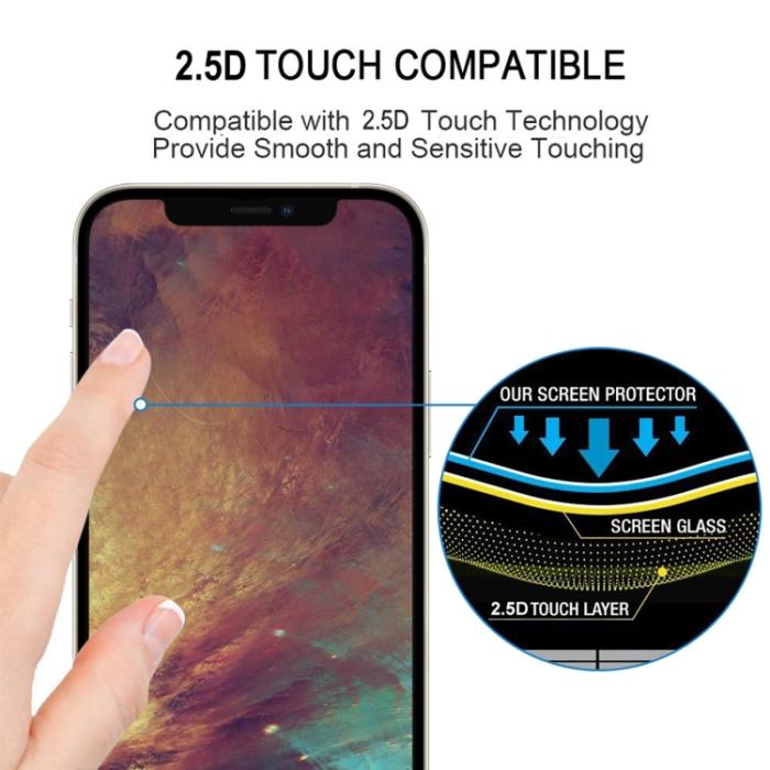 Bild 5,  iPhone 14 Pro Skärmskydd Heltäckande Härdat Glas - Teknikhallen.se