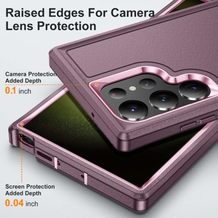 Bild 4,  Galaxy S24 Ultra Skal Xtreme Shockproof Hybrid Lila/Rosa - Teknikhallen.se