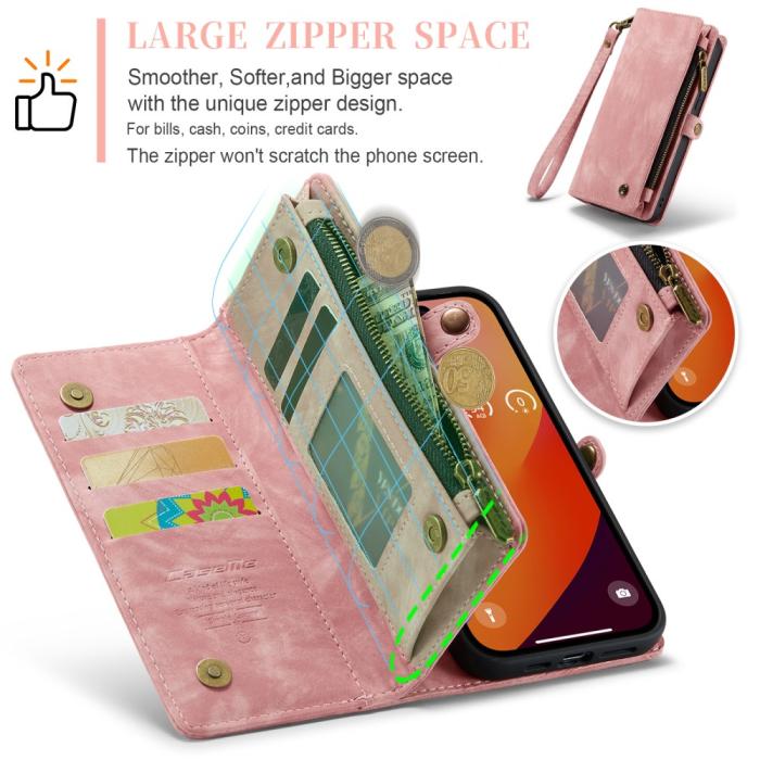 Bild 6, CASEME CASEME iPhone 16 Pro Max Fodral Multifunktionell Rosa - Teknikhallen.se