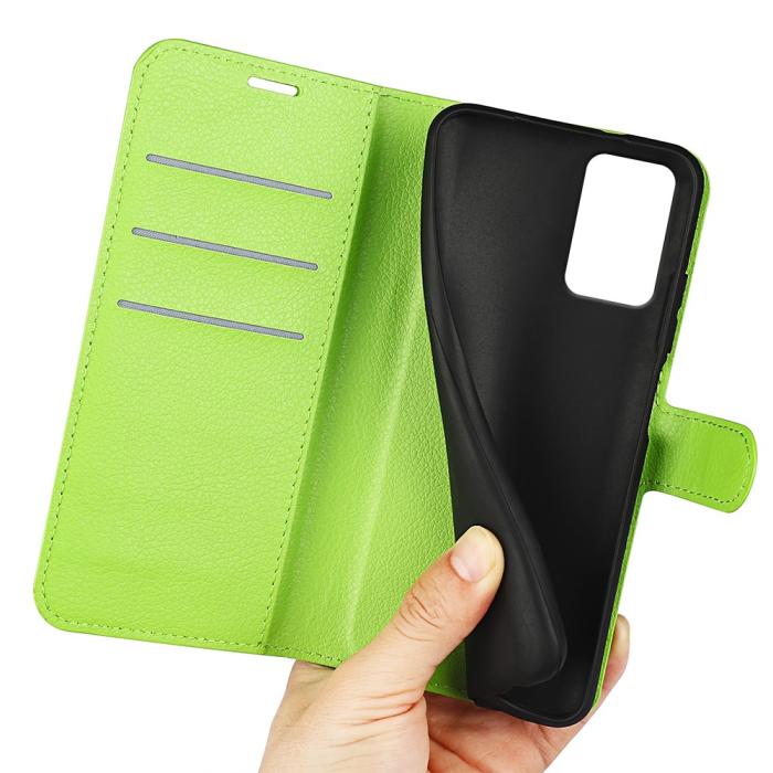 Bild 4,  Motorola Moto G35 5G Fodral Litchi Läder Grön - Teknikhallen.se