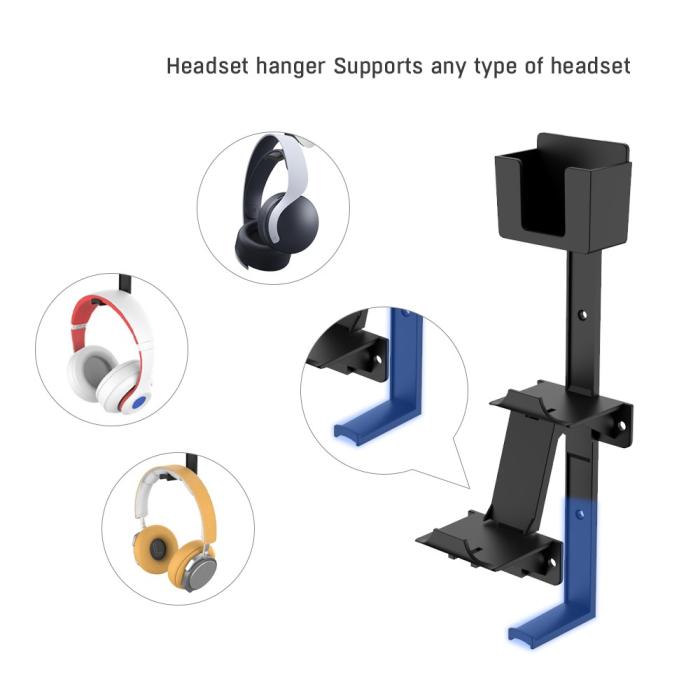 Bild 3, JYS JYS Universalt Väggfäste Till Handkontroll / Headset Svart - Teknikhallen.se