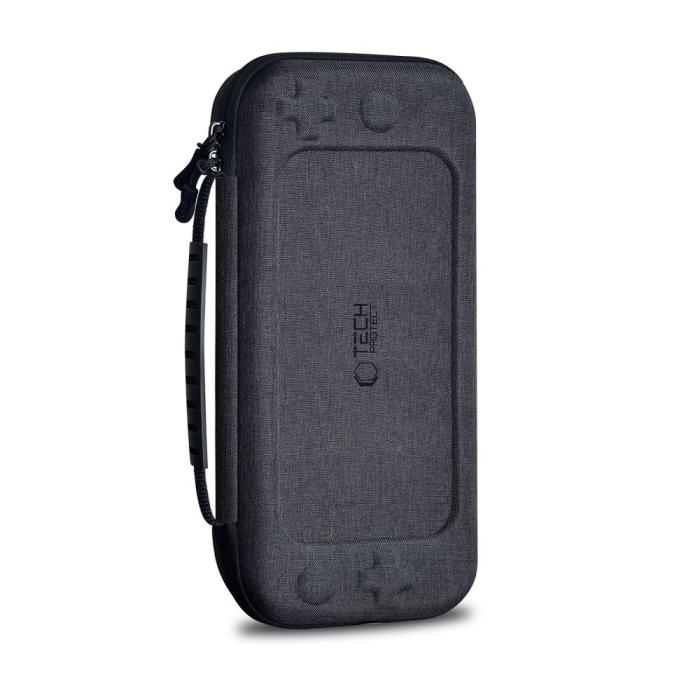 Bild 2, Tech-Protect Tech-Protect Nintendo Switch 2 Förvaringsväska Hardpouch Grå - Teknikhallen.se