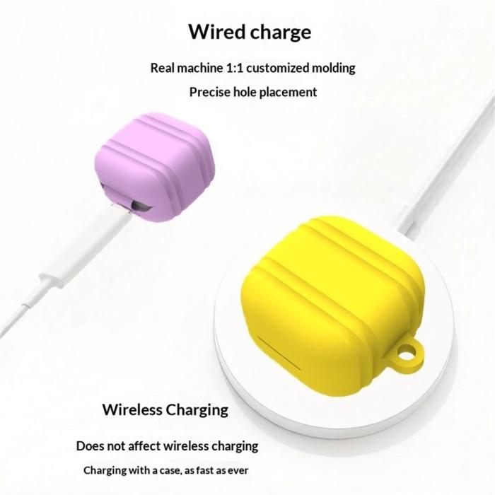 Bild 6,  Galaxy Buds 4 / 4 Pro Skal Med Karbinhake Silikon Lila - Teknikhallen.se