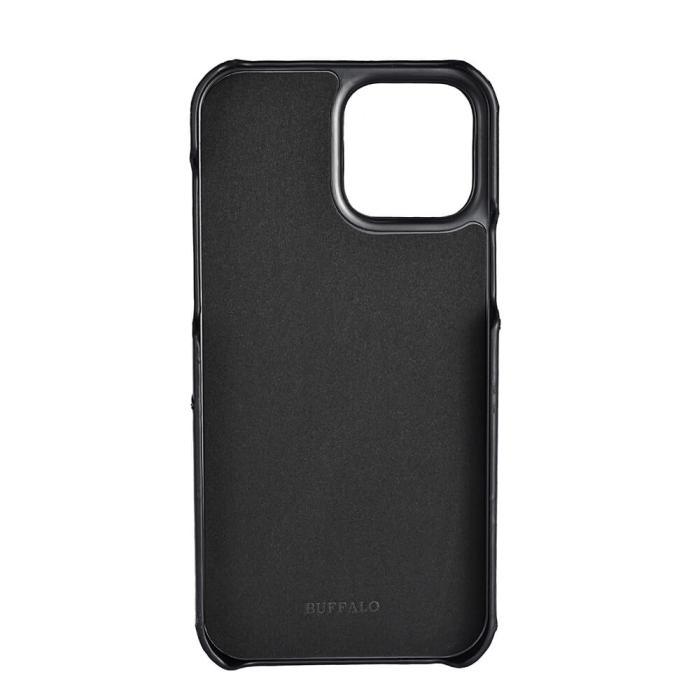 Bild 3, Buffalo Buffalo iPhone 13 Pro Max Mobilskal Kortfack Äkta Läder Svart - Teknikhallen.se