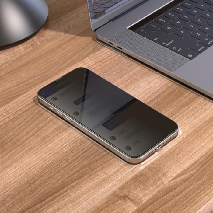 Bild 4, HOCO HOCO iPhone 14 Plus / 13 Pro Max Skärmskydd Nano 3D Privacy - Teknikhallen.se