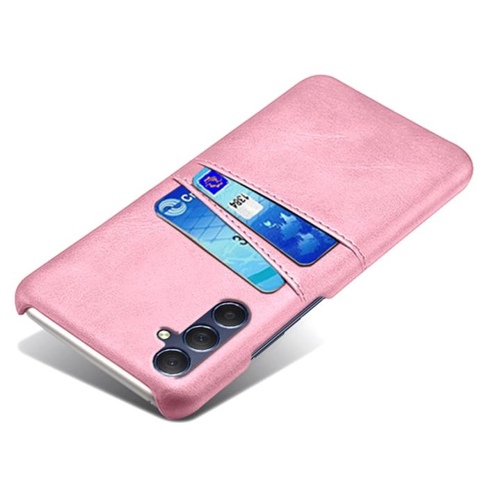 Bild 3,  Samsung Galaxy A15 5G Skal Läderbelagt Med Kortfack Roséguld - Teknikhallen.se