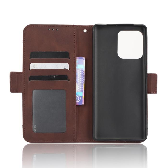 Bild 5,  Motorola Edge 40 Pro 5G Fodral Med Avtagbart Kortfodral Brun - Teknikhallen.se