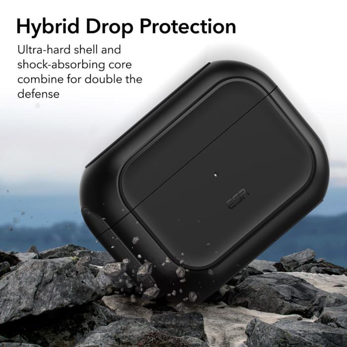 Bild 3, ESR ESR AirPods Pro 1/2 Fodral Orbit MagSafe HaloLock Svart - Teknikhallen.se