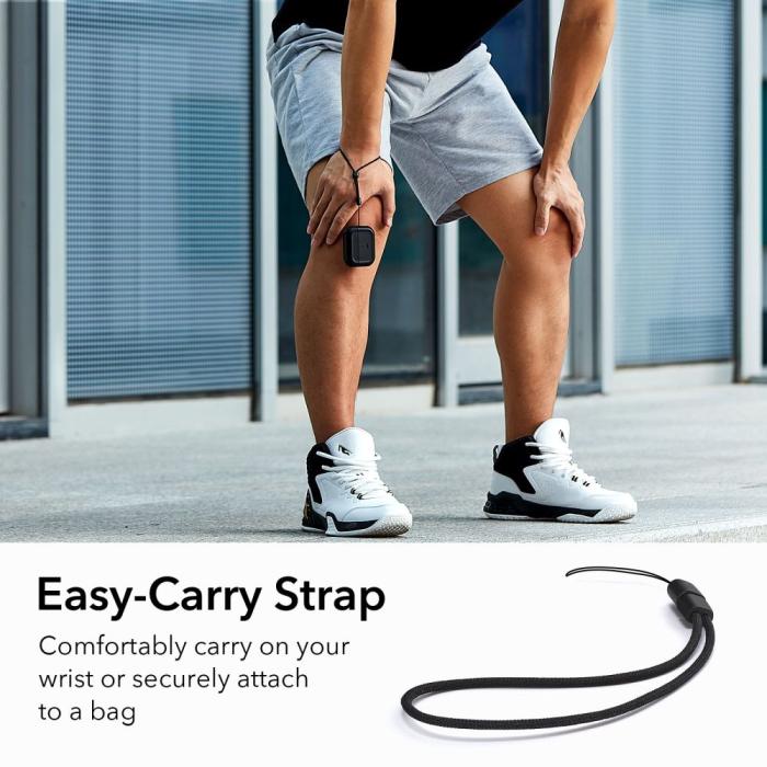 Bild 4, ESR ESR AirPods Pro 1/2 Fodral Orbit MagSafe HaloLock Svart - Teknikhallen.se