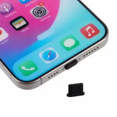  Dammplugg F&ouml;r USB-C Port Silikon Svart - Teknikhallen.se