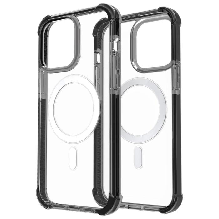 Bild 2,  iPhone 15 Skal MagSafe Shockproof Hybrid Svart - Teknikhallen.se