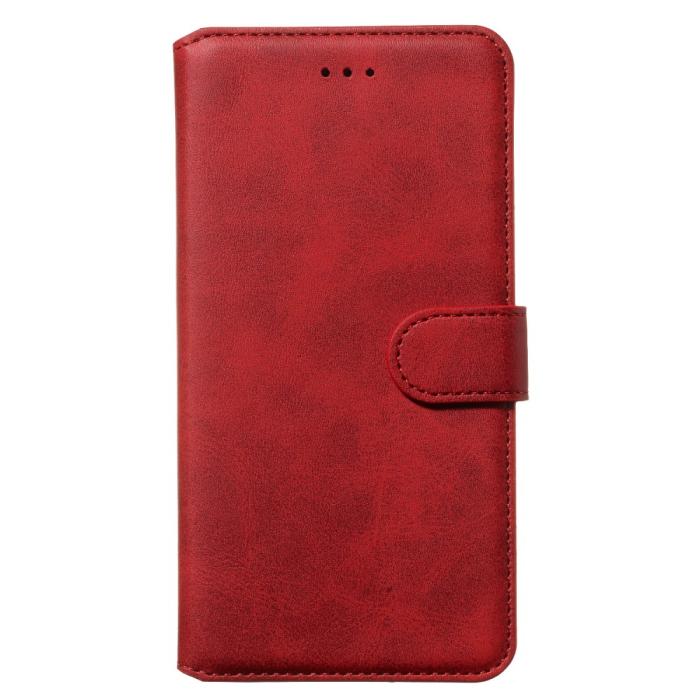 Bild 2,  iPhone 11 Fodral Solid Läder Röd - Teknikhallen.se