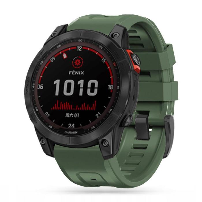 Bild 2, Tech-Protect Tech-Protect Garmin Fenix Armband Iconband Army Green - Teknikhallen.se