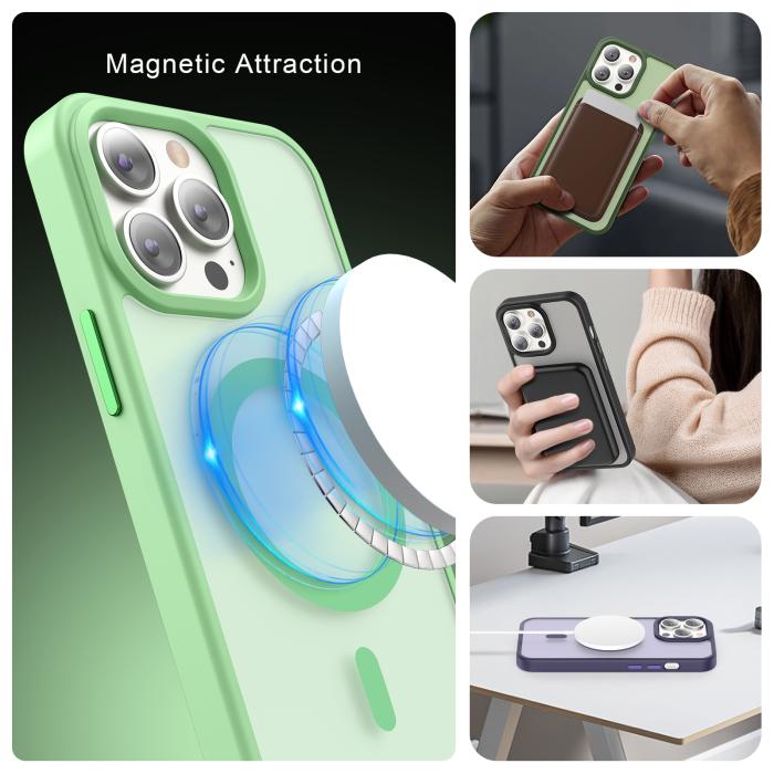 Bild 6, ColorPop ColorPop iPhone 13 Pro Skal CH MagSafe Matt Grön - Teknikhallen.se