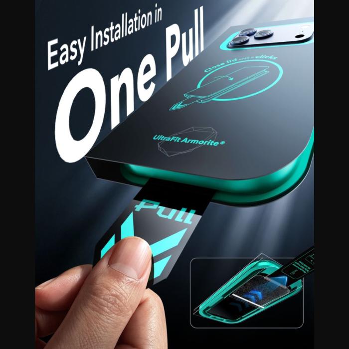 Bild 6, ESR ESR iPhone 18 Pro Max 2-PACK Skärmskydd Amorite Härdat Glas - Teknikhallen.se