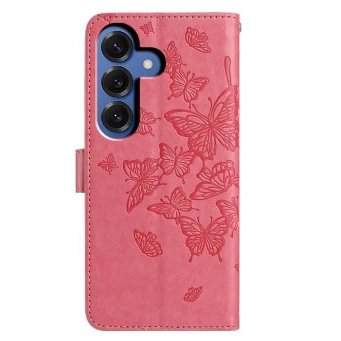 Bild 5,  Samsung Galaxy S26 Fodral Fjäril Tryck Rosa - Teknikhallen.se