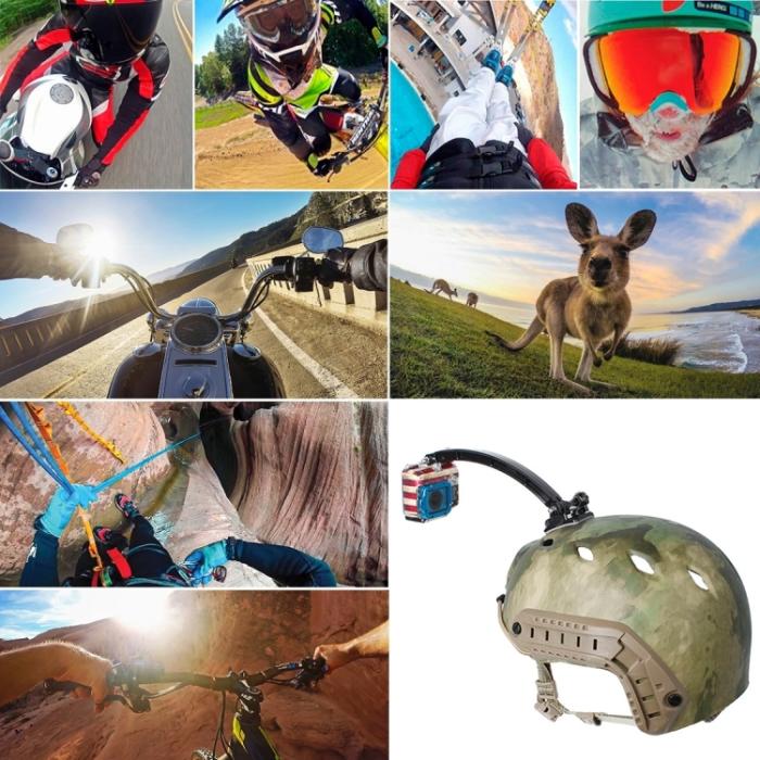 Bild 5, PULUZ PULUZ Förlängningsarm Set Till Hjälm För GoPro/DJI Svart - Teknikhallen.se
