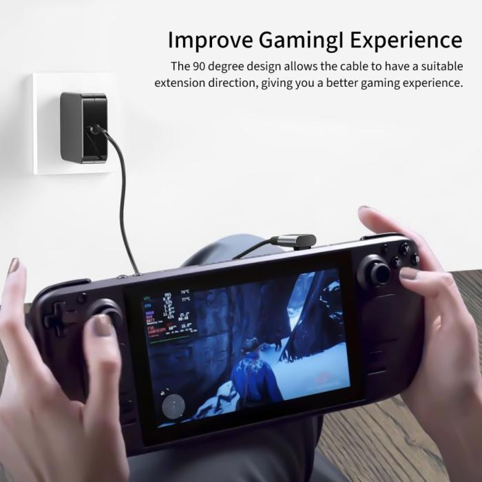 Bild 4, Tech-Protect Tech-Protect USB-C - USB-C Adapter UltraBoost Grå - Teknikhallen.se