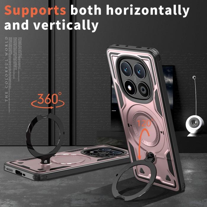 Bild 2,  Xiaomi Redmi Note 14 Pro 5G Skal MagSafe Kickstand Hybrid - Teknikhallen.se