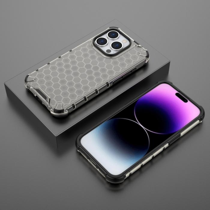 Bild 3,  iPhone 15 Pro Skal Shockproof Honeycomb Svart - Teknikhallen.se