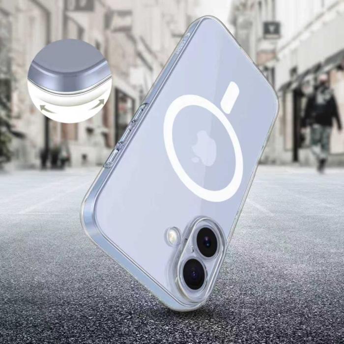 Bild 5, Tech-Protect Tech-Protect iPhone 17 Skal MagSafe FlexAir Transparent - Teknikhallen.se