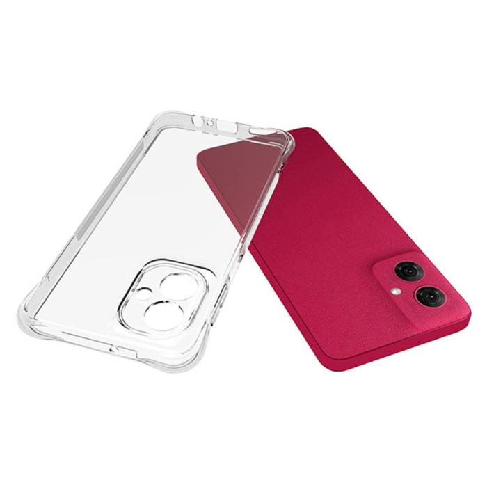 Bild 2,  Motorola Moto G55 5G Skal TPU Shockproof Transparent - Teknikhallen.se