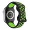 ColorPop Sportarmband Dual-Color Apple Watch 42/44/45/49 mm (S/M) Svart/Grön - Teknikhallen.se