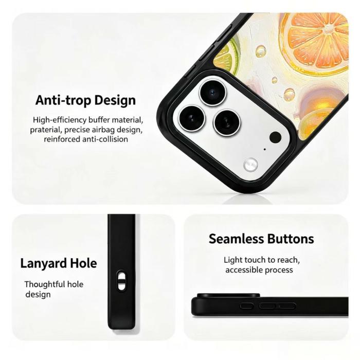 Bild 3,  iPhone 18 Pro / 17 Pro Skal MagSafe UV-Mönster Apelsin - Teknikhallen.se