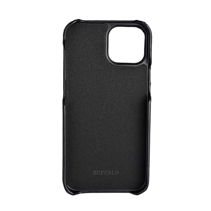 Bild 3, Buffalo Buffalo iPhone 13 Mini Mobilskal Kortfack Äkta Läder Svart - Teknikhallen.se