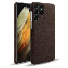 KSQ KSQ Samsung Galaxy S22 Ultra Skal L&auml;derbelagt Brun - Teknikhallen.se