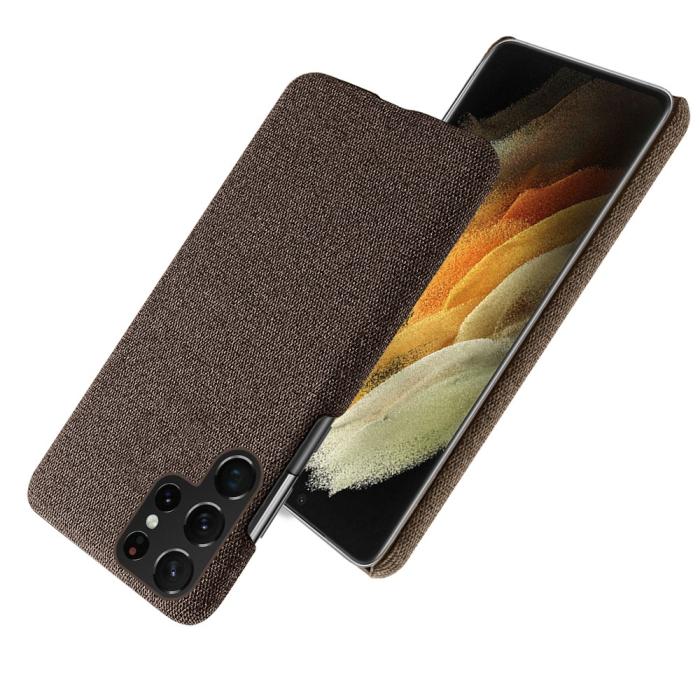 Bild 4, KSQ KSQ Samsung Galaxy S22 Ultra Skal Läderbelagt Brun - Teknikhallen.se