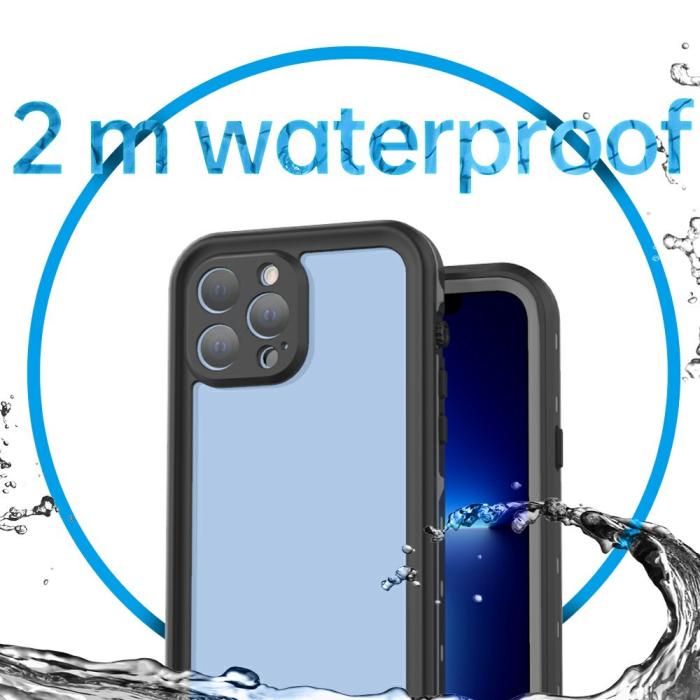 Bild 5, REDPEPPER REDPEPPER iPhone 13 Pro Max Skal 360 Vattentätt IP68 Mörk Grå - Teknikhallen.se