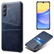  Samsung Galaxy A15 5G Skal L&auml;derbelagt Med Kortfack Bl&aring; - Teknikhallen.se