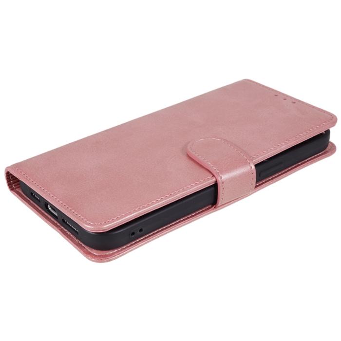 Bild 4,  iPhone 15 Fodral PU Läder Roséguld - Teknikhallen.se