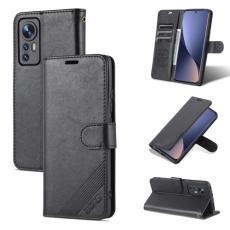 AZNS AZNS Xiaomi 12 Fodral L&auml;der Svart - Teknikhallen.se