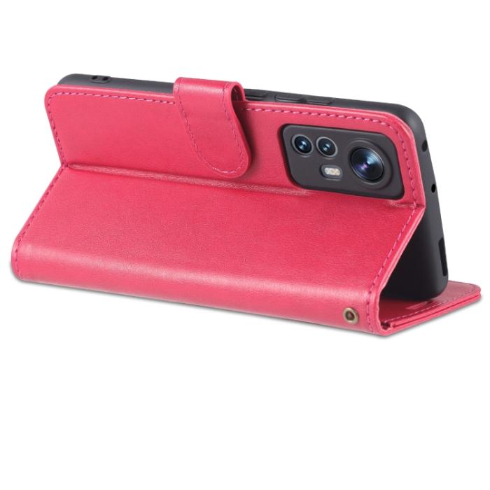 Bild 5, AZNS AZNS Xiaomi 12 Fodral Läder Röd - Teknikhallen.se