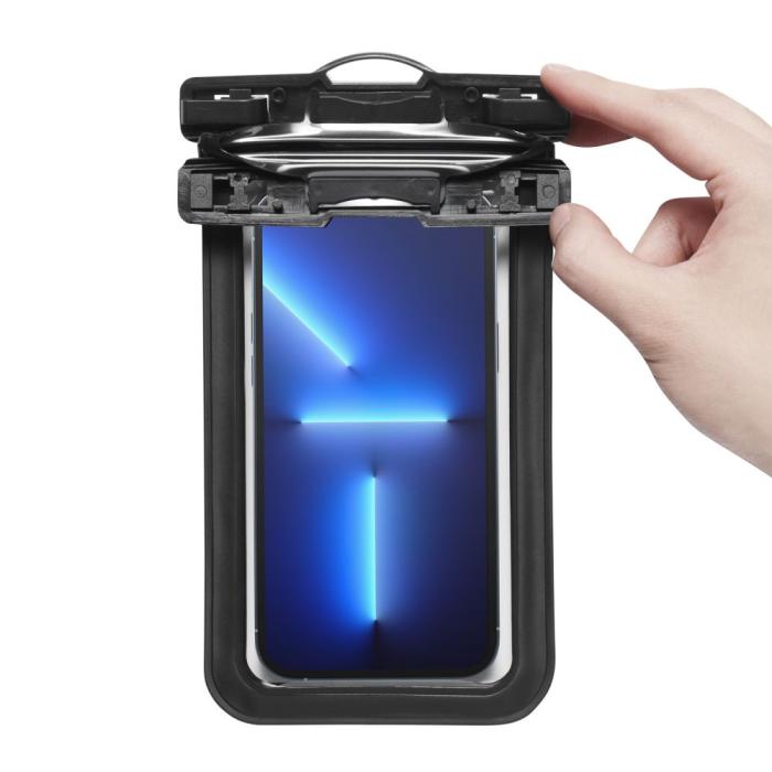 Bild 4, Spigen Spigen Universal Vattentät Påse / Mobilväska Svart - Teknikhallen.se