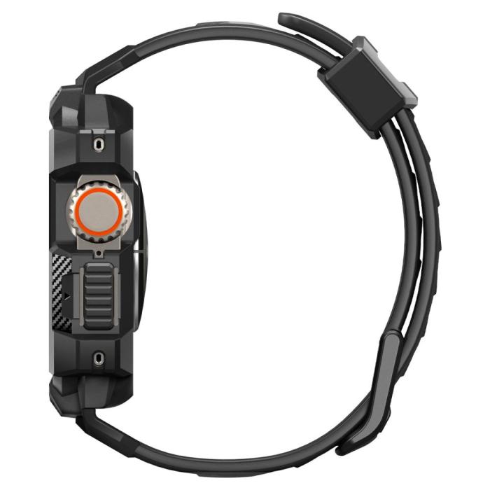 Bild 6, Spigen Spigen Apple Watch Ultra 49 mm Skal/Armband Rugged Armor 'Pro' Svart - Teknikhallen.se
