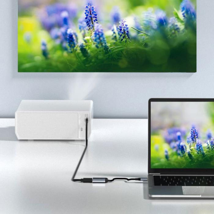 Bild 5,  PD USB-C - VGA / HDMI 4K 60Hz 1080p Adapter - Teknikhallen.se