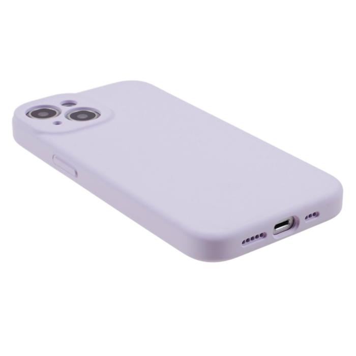 Bild 5,  iPhone 15 Plus Skal Liquid Silikon Ljus Lila - Teknikhallen.se