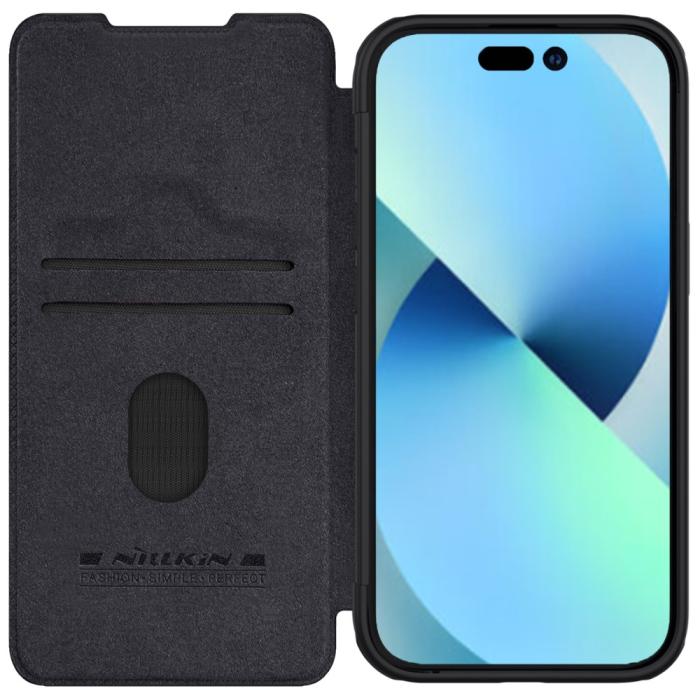 Bild 2, NILLKIN NILLKIN iPhone 15 Plus Fodral Qin CamShield Svart - Teknikhallen.se