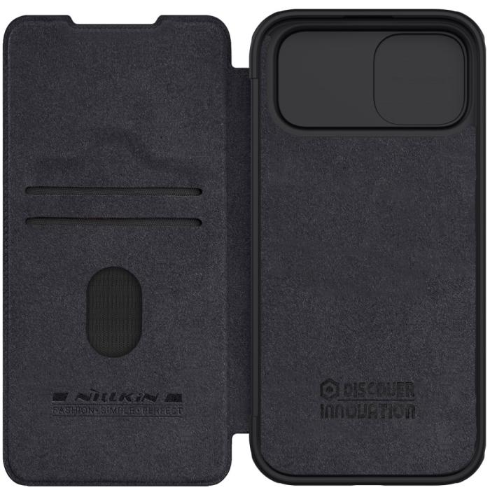 Bild 5, NILLKIN NILLKIN iPhone 15 Plus Fodral Qin CamShield Svart - Teknikhallen.se